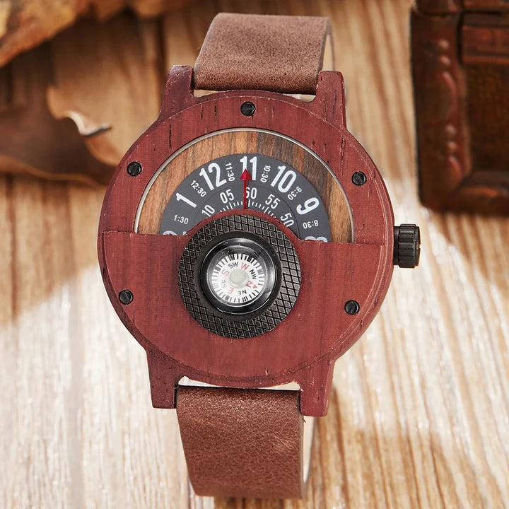 Stellan -  Wooden Watches with Leather Strap