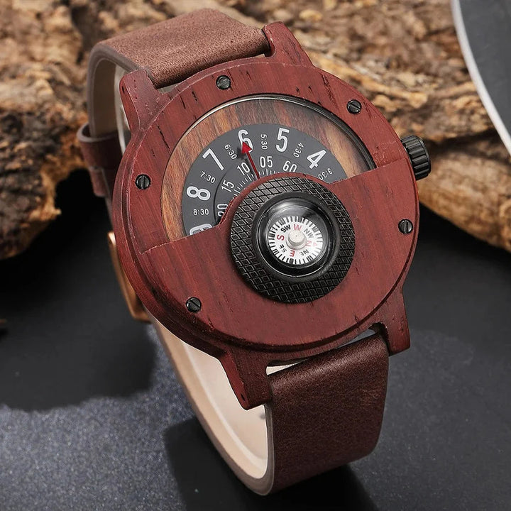 Stellan -  Wooden Watches with Leather Strap