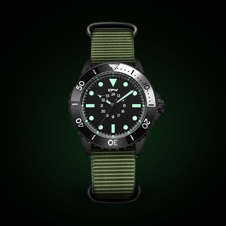 Waterproof Tactical Diver-Style Field Watch