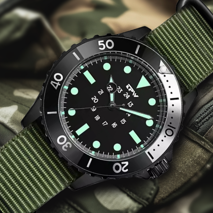 Waterproof Tactical Diver-Style Field Watch