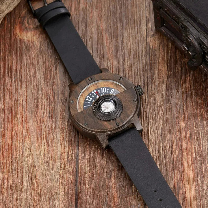 Stellan -  Wooden Watches with Leather Strap