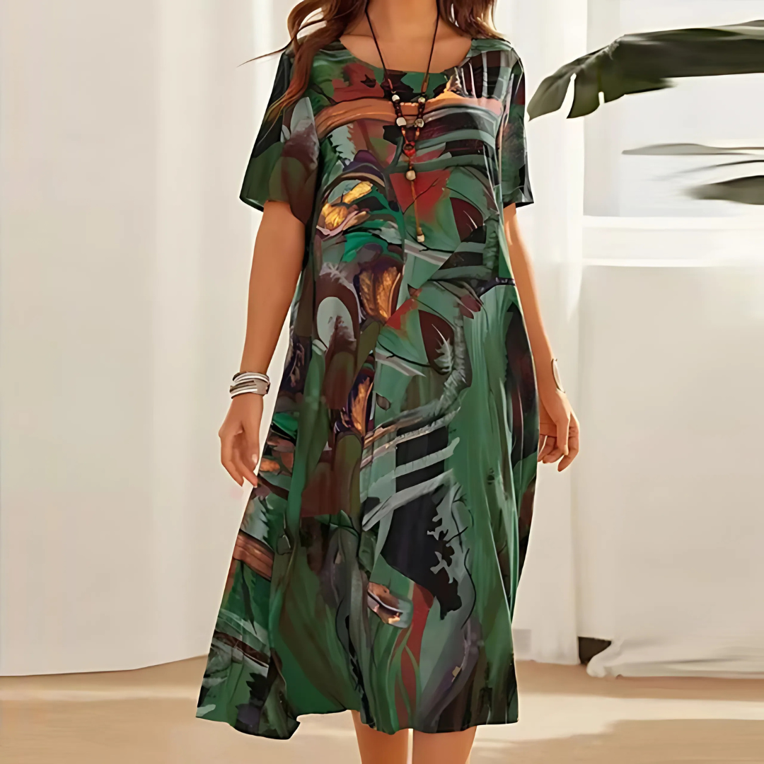 Filomena - Comfortable Floral Dress