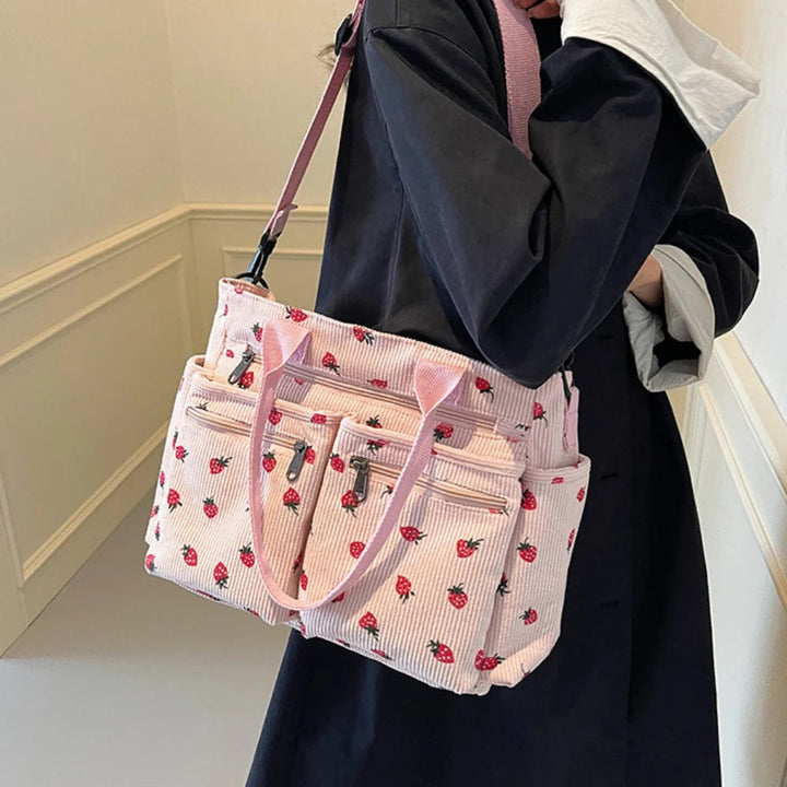 Helja - Strawberry Print Shoulder Bag