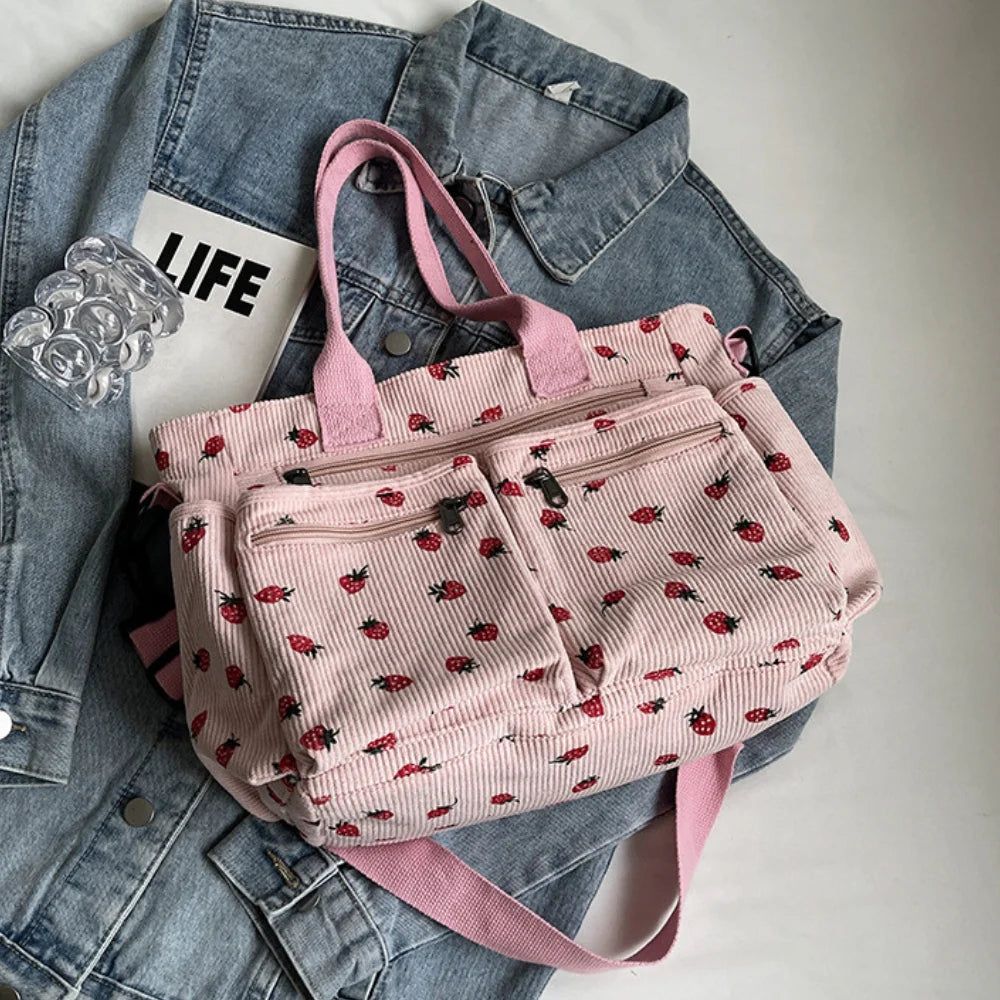 Helja - Strawberry Print Shoulder Bag