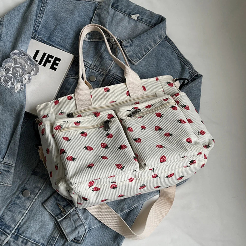 Helja - Strawberry Print Shoulder Bag