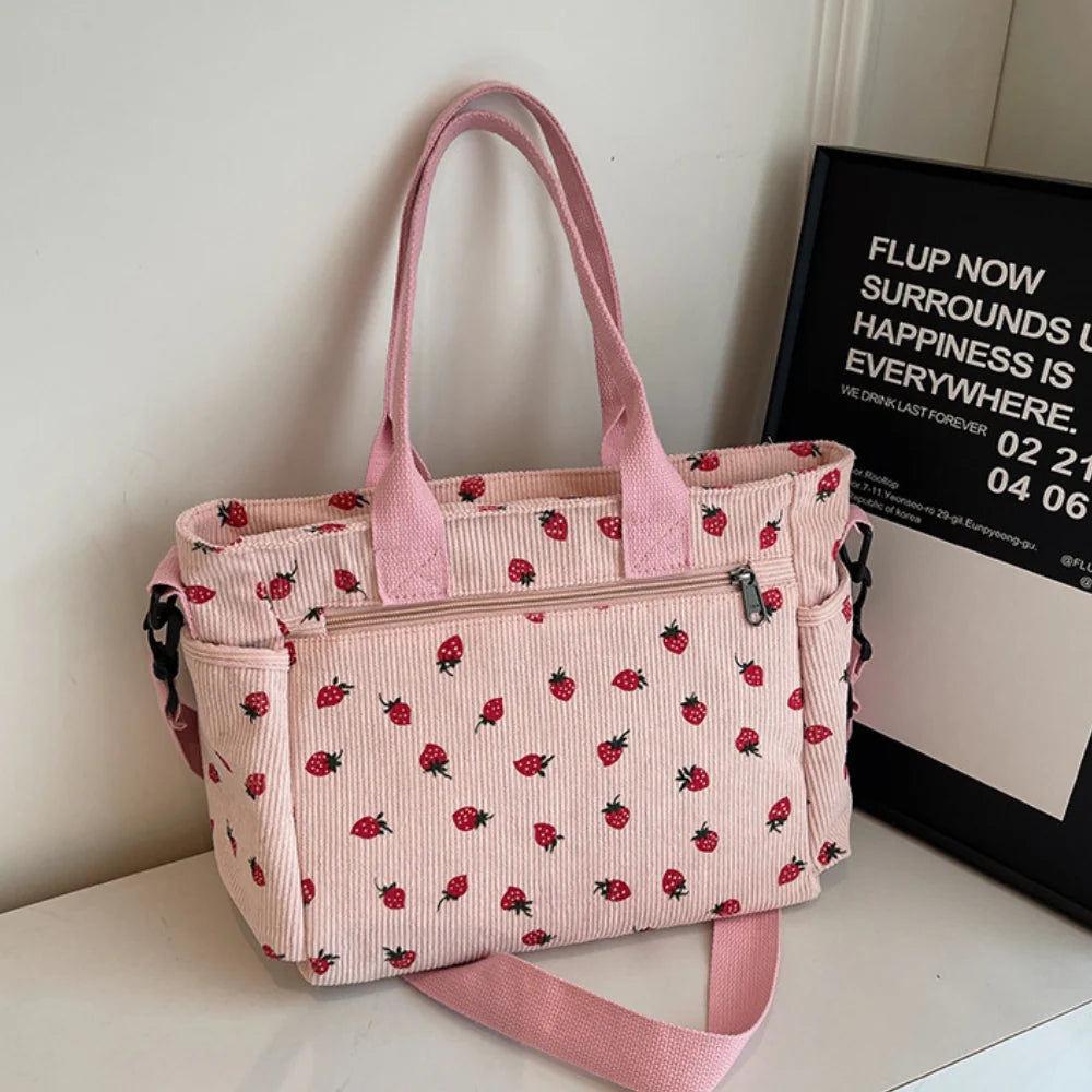 Helja - Strawberry Print Shoulder Bag