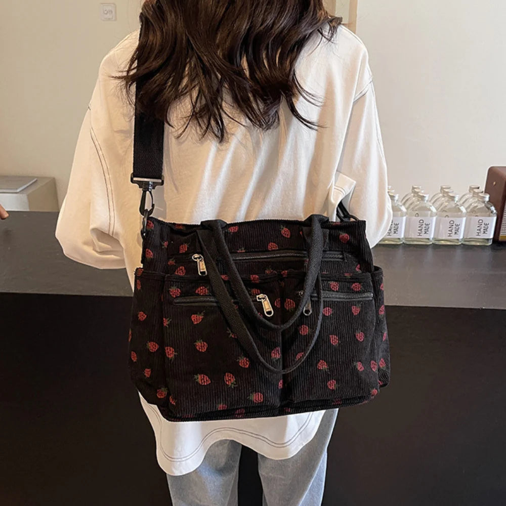 Helja - Strawberry Print Shoulder Bag