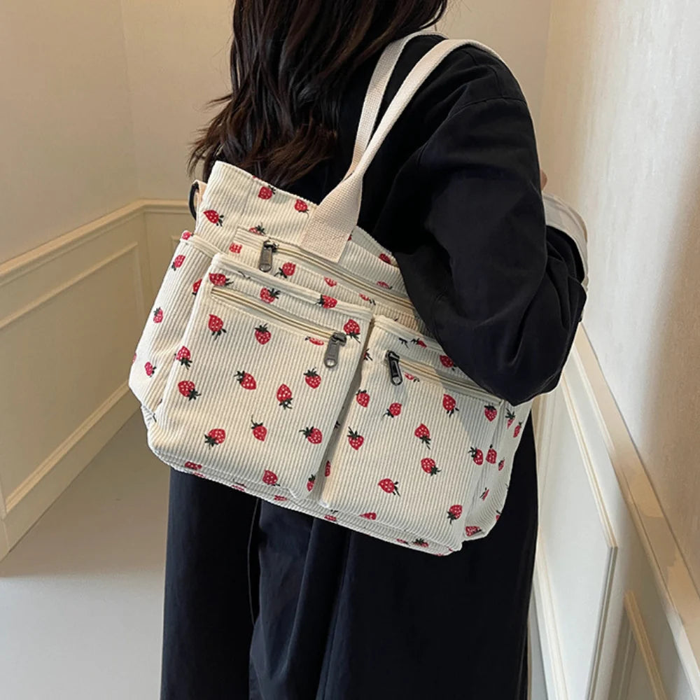 Helja - Strawberry Print Shoulder Bag