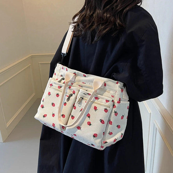 Helja - Strawberry Print Shoulder Bag