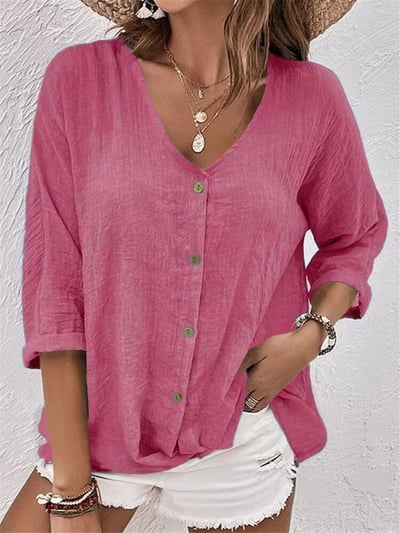 Kyra - Loose V-Neck Shirt