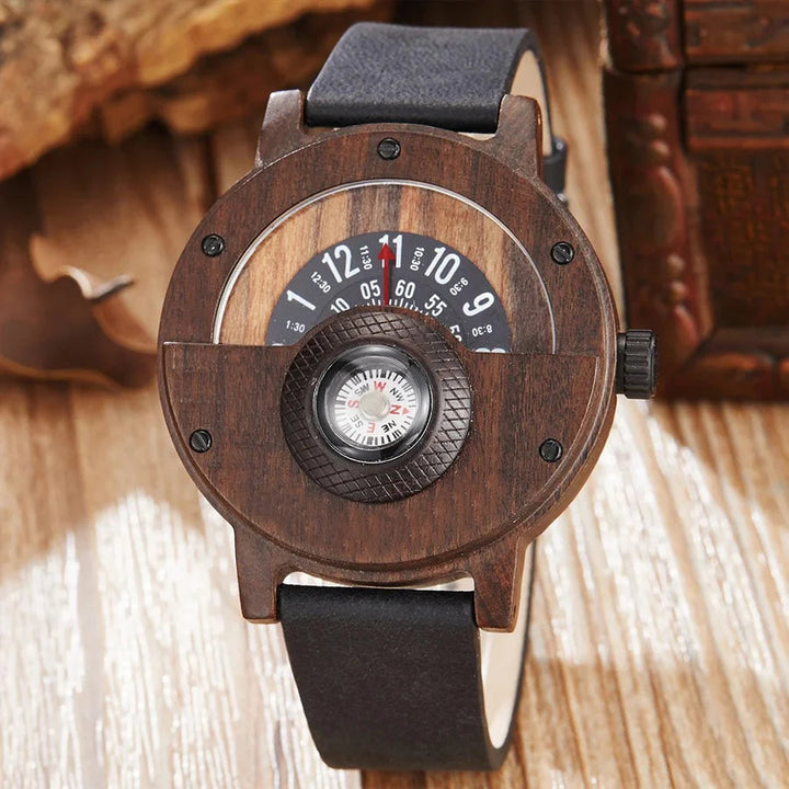 Stellan -  Wooden Watches with Leather Strap