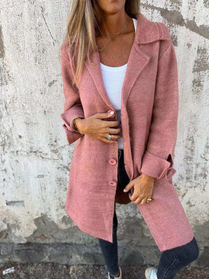 Baylea - Casual Lapel Wool Single Breasted Long Coat