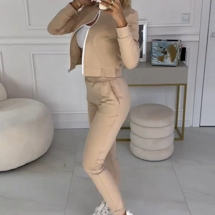 Sandra - 3 Piece Zipper Tracksuits