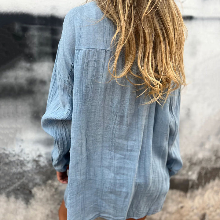 Sybil - Oversized Linen Button Down Shirt